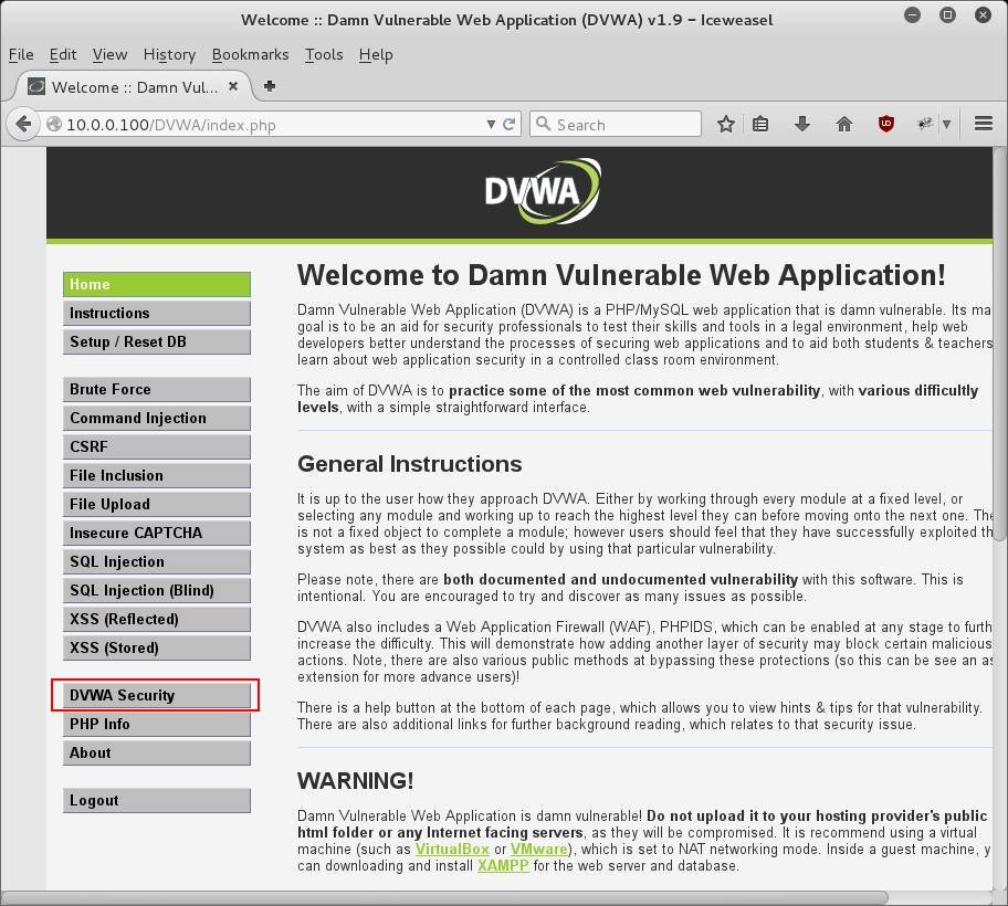 DVWA 1.9+: XSS Stored with OWASP ZAP