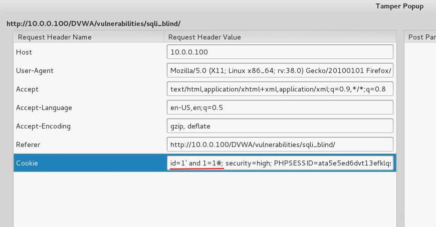 DVWA SQL Injection