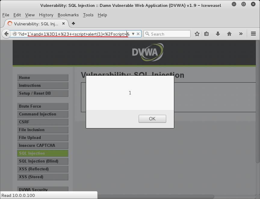 DVWA SQL Injection