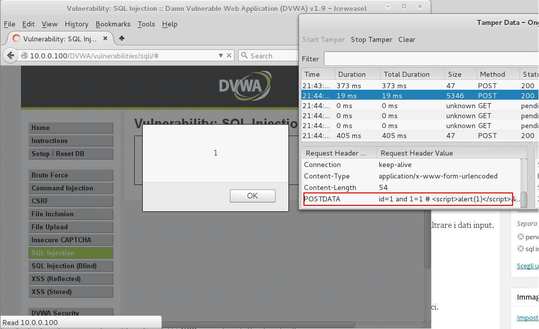 DVWA SQL Injection