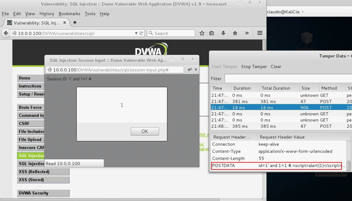 DVWA SQL Injection