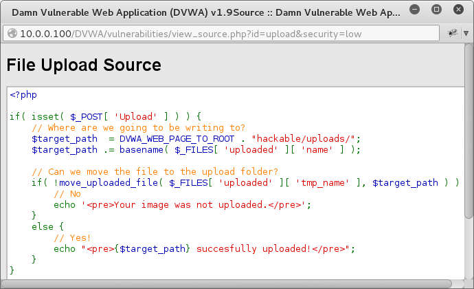 DVWA File Upload