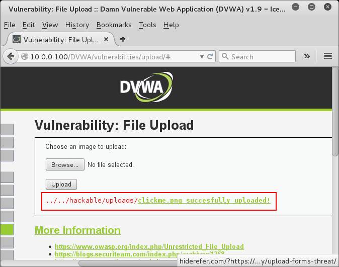 DVWA File Upload